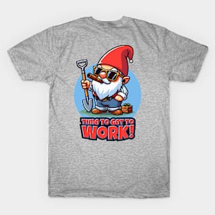 Summertime Garden Gnome Graphic Tee | Time to Get to Work T-Shirt